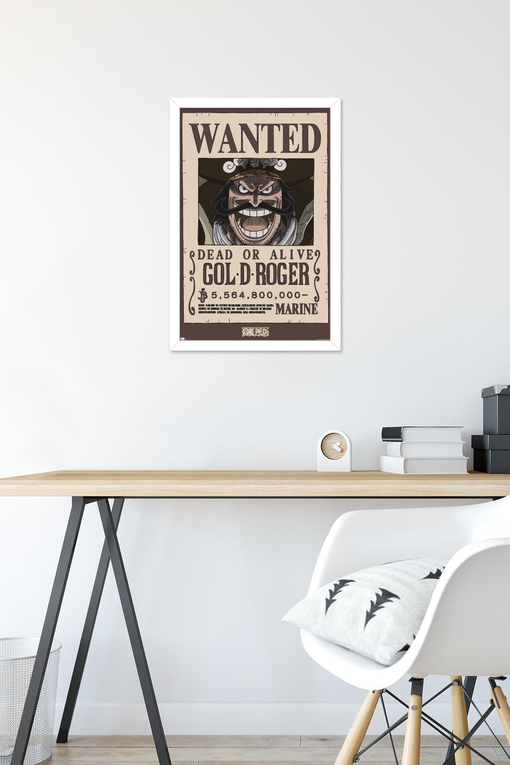 Amazon.com: One Piece - Gol D Roger Wanted Poster Wall Poster